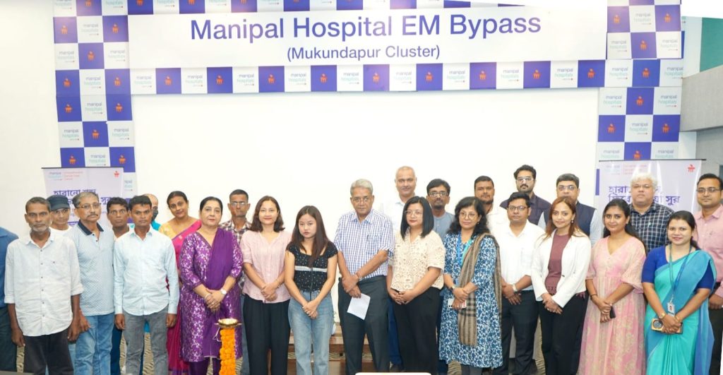 বিশ্ব হেড অ্যান্ড নেক ক্যানসার দিবস উপলক্ষে আগাম সচেতনতা কর্মসূচি: দ্রুত রোগ নির্ণয় ও সময়মতো চিকিৎসার উপর জোর মণিপাল হাসপাতাল ইএম বাইপাসের
